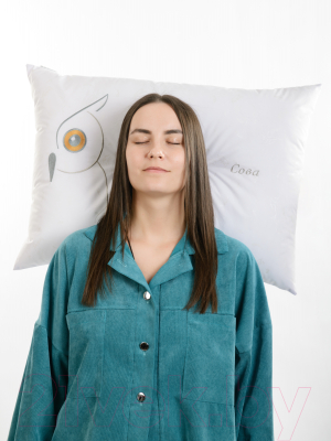 Подушка для сна Familytex ПСС В С вышивкой Сова (50x70)