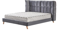 Двуспальная кровать Halmar Scandino 200x160 (серый) - 