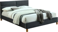 Двуспальная кровать Signal Sierra Velvet 120x200 Tap.150 (серый/дуб) - 