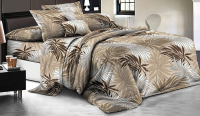 Комплект постельного белья Бояртекс №52139 2.0 с европростыней (креп-жатка) - 