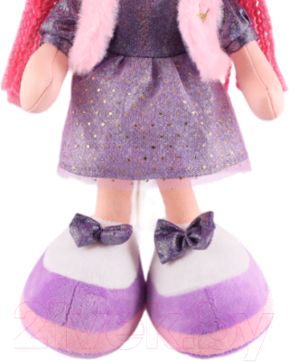 Кукла Maxitoys Малышка Аня в фиолетовом платье и шляпке / MT-CR-D01202314-35