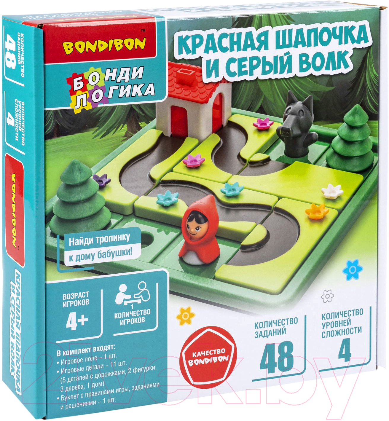 Настольная игра Bondibon БондиЛогика Красная шапочка и серый волк / ВВ6013