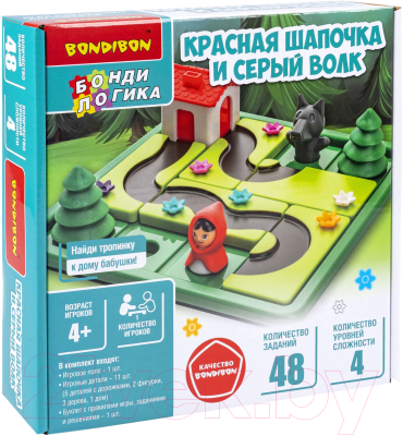 Настольная игра Bondibon БондиЛогика Красная шапочка и серый волк / ВВ6013