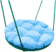 Качели подвесные M-Group Гнездо в оплетке 0.6м / 17049903 (голубая подушка) - 