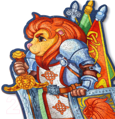 Пазл Rugo Лев рыцарь L / LionK (110эл)