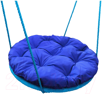 Качели M-Group Гнездо в оплетке 0.8м / 17059910 (синяя подушка)