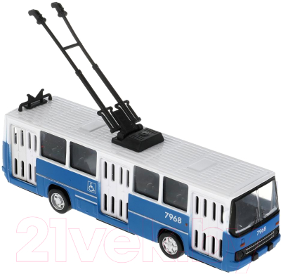 Троллейбус игрушечный Технопарк IKATROLL-17-BUWH (синий)