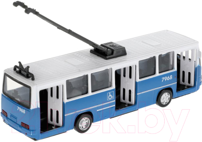 Троллейбус игрушечный Технопарк IKATROLL-17-BUWH (синий)