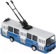 Троллейбус игрушечный Технопарк IKATROLL-17-BUWH (синий) - 