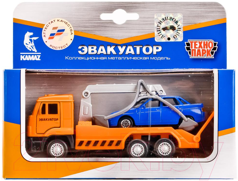 Эвакуатор игрушечный Технопарк Kamaz / SB-16-27-A2-WB (48) — фото 5