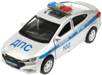 Автомобиль игрушечный Технопарк Hyundai Elantra Полиция / ELANTRA-12SLPOL-SR - 