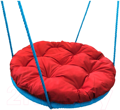 Качели M-Group Гнездо в оплетке 1.2м / 17069906 (красная подушка)