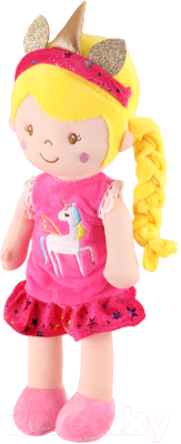 Кукла Maxitoys Луна с светлой косичкой в розовом платье / MT-CR-D01202322-30