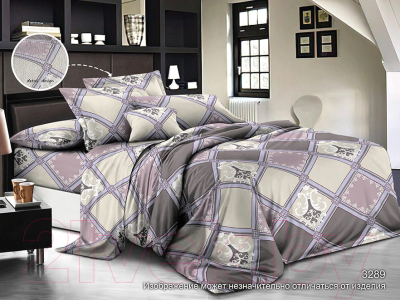 Комплект постельного белья Бояртекс №3289 Евро-стандарт (креп-жатка)