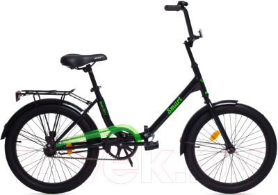 Велосипед AIST Smart 1.1 20 2022 (черный/зеленый)