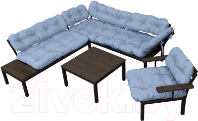 Комплект садовой мебели M-Group Дачный / 12180609 (серая подушка)