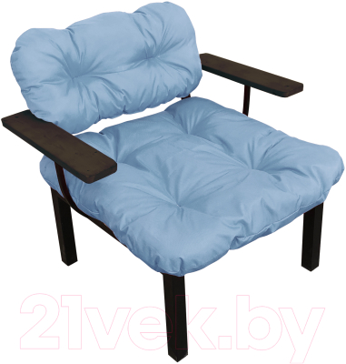 Кресло садовое M-Group Дачное / 12150609 (серая подушка)
