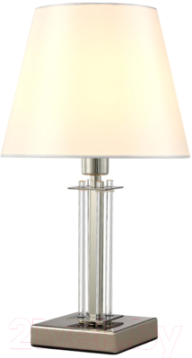Прикроватная лампа Crystal Lux Nicolas LG1 (Nickel/White)