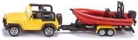 Автомобиль игрушечный Siku Jeep Wrangler с лодкой / 1658 - 
