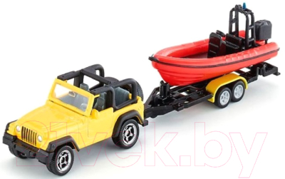 Автомобиль игрушечный Siku Jeep Wrangler с лодкой / 1658