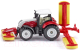 Трактор игрушечный Siku Steyr с газонокосилкой Poettinger / 1672 - 