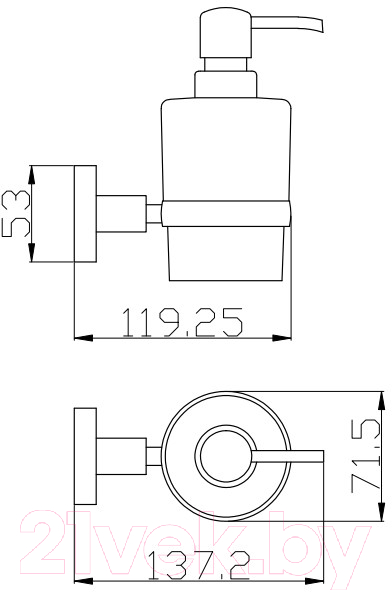 Дозатор жидкого мыла Slezak RAV Colorado COA0303Z