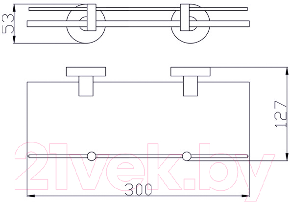 Полка для ванной Slezak RAV Colorado COA0900-30Z