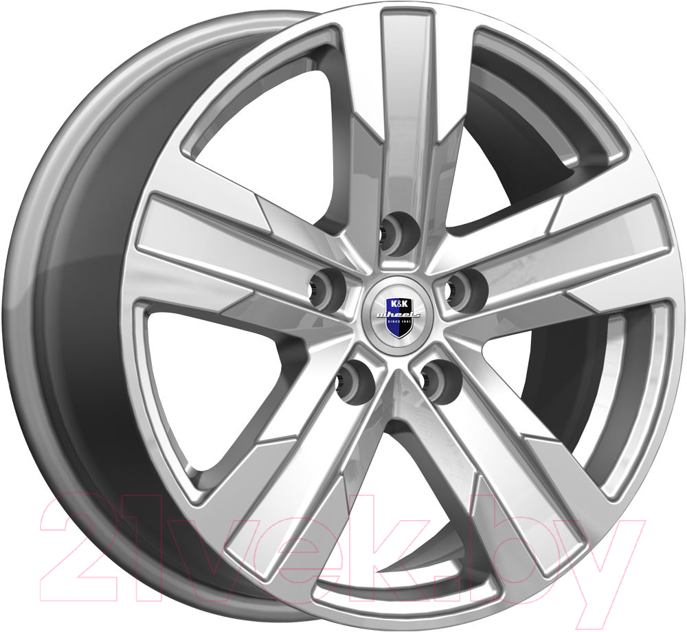 Литой диск K&K Висмут 16x7" 5x114.3мм DIA 66.1мм ET 45мм Дарк платинум
