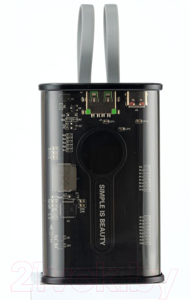 Портативное зарядное устройство XO PB306 10000mAh с кабелем Type-C to Lightning