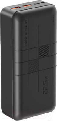 Портативное зарядное устройство XO PR189 30000mAh (черный)
