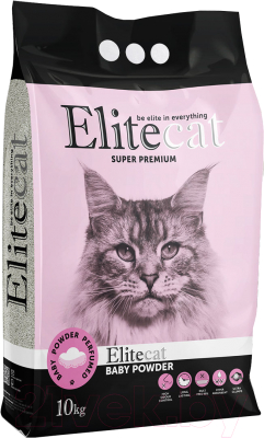 Наполнитель для туалета EliteCat Baby Powder с ароматом детской пудры 2510/EC (10л)