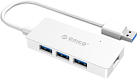 USB-хаб Orico HS4U-U3 (белый) - 