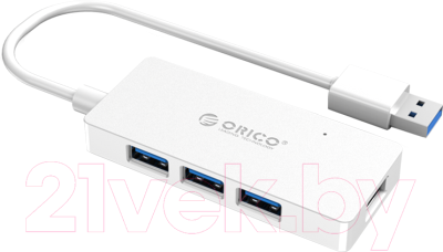 USB-хаб Orico HS4U-U3 (белый)