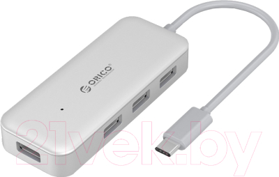 USB-хаб Orico TC4U-U3 (серебристый)