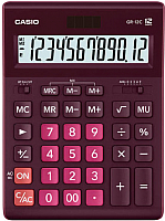 Калькулятор Casio GR-12C-WR-W-EP (бордовый) - 