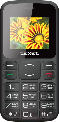 Мобильный телефон Texet TM-B208 (черный)