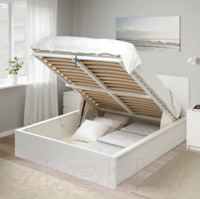 Двуспальная кровать Ikea Мальм 104.126.80