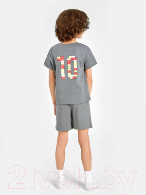Пижама детская Mark Formelle 563322-1 (р.116-60, серый/печать)