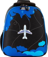 Школьный рюкзак Ecotope Kids Самолет / 057-540-153-CLR (Dark Color) - 