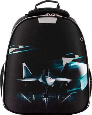 Школьный рюкзак Ecotope Kids Самолет / 057-540-157-CLR (черный)