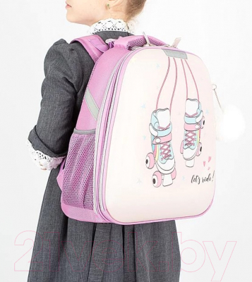 Школьный рюкзак Ecotope Kids Ролики / 057-540Y-11-CLR (сиреневый)