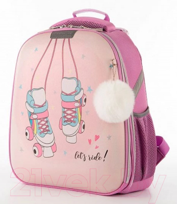 Школьный рюкзак Ecotope Kids Ролики / 057-540Y-11-CLR (сиреневый)