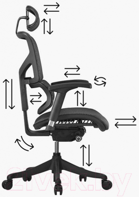 Кресло офисное Ergostyle Sail T-01 / SAS-M01 (черный)