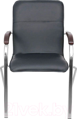 Кресло офисное ПМК Самба КС 1 / PMK 000.457 (пегассо черный/локти дерево темное)