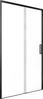 Душевая дверь Aquanet Pleasure Evo 100 / AE65-N100-BT (черный анодированный/прозрачное стекло) - 