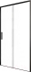 Миниатюра изображения товара Душевая дверь Aquanet Pleasure Evo 100 / AE65-N100-BT (черный анодированный/прозрачное стекло)