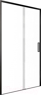 Душевая дверь Aquanet Pleasure Evo 110 / AE65-N110-BT (черный анодированный/прозрачное стекло)