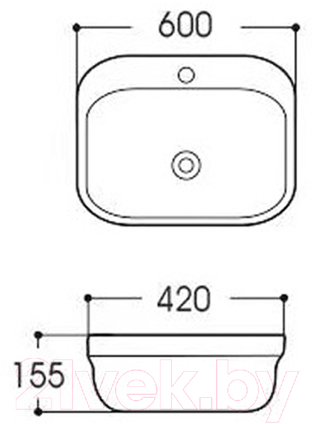 Умывальник Aquatek Амадео AQ6042-00