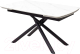 Обеденный стол M-City Rivoli 140 Matt / 614M04287 (White Marble Solid Ceramic/Black) - 