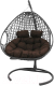 Кресло подвесное M-Group Для двоих Люкс / 11510305 (серый ротанг/коричневая подушка) - 